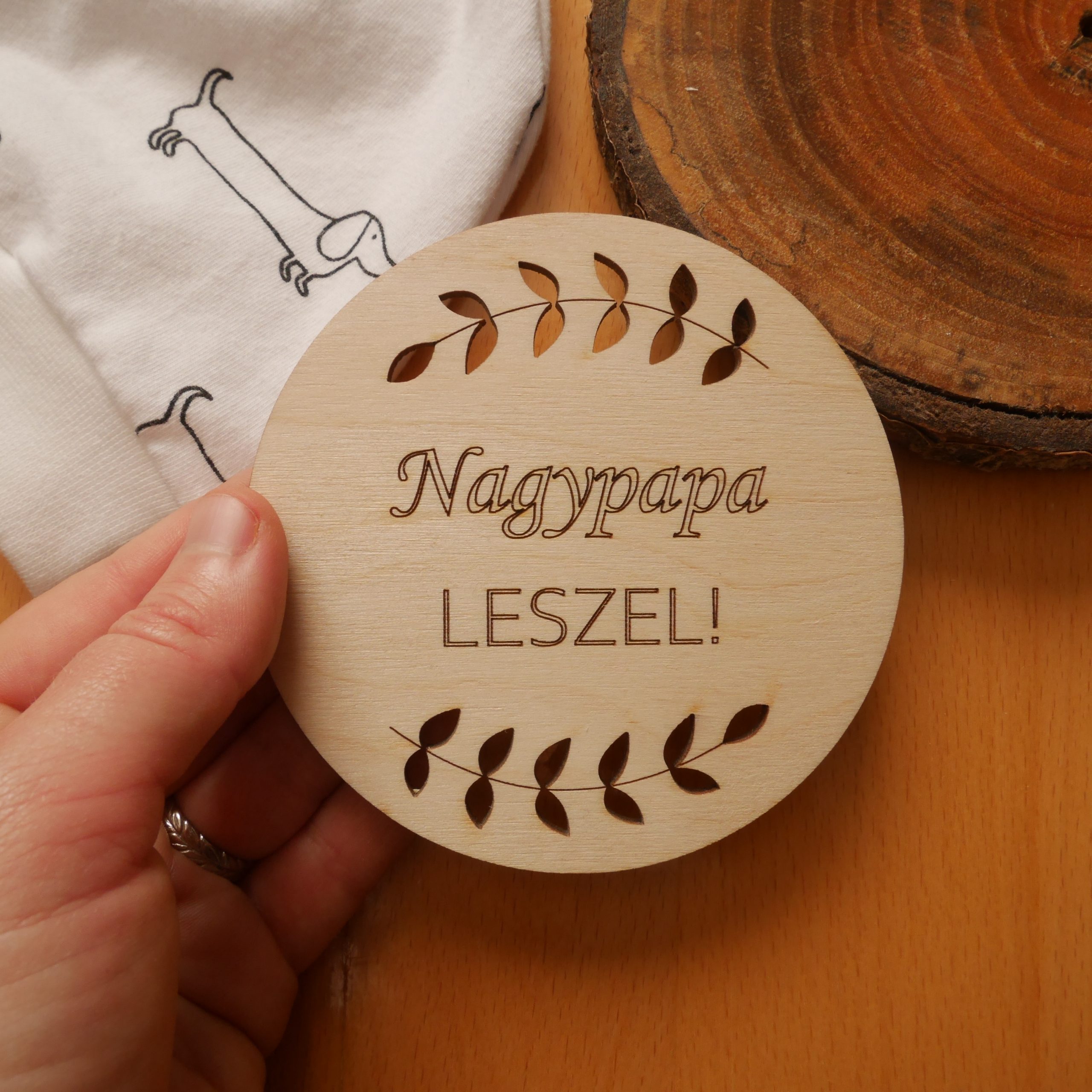 Nagypapa leszel - bababejelentő korong - Image 3
